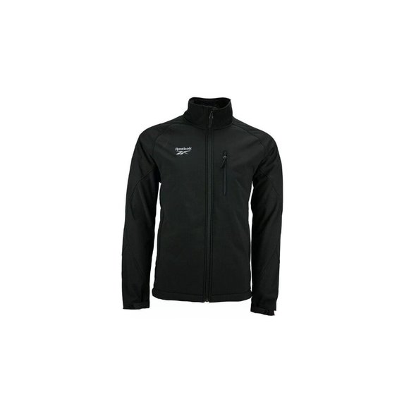 Reebok Men's Softshell Fur Lined Full Zip Jacket Black Sz 2XL NWT MSRP $130